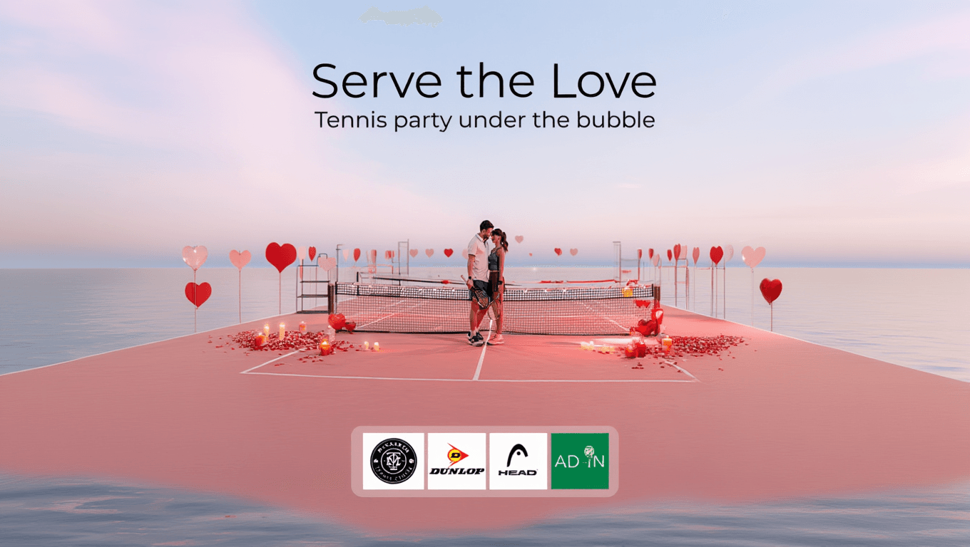 Tennis Party under the Bubble