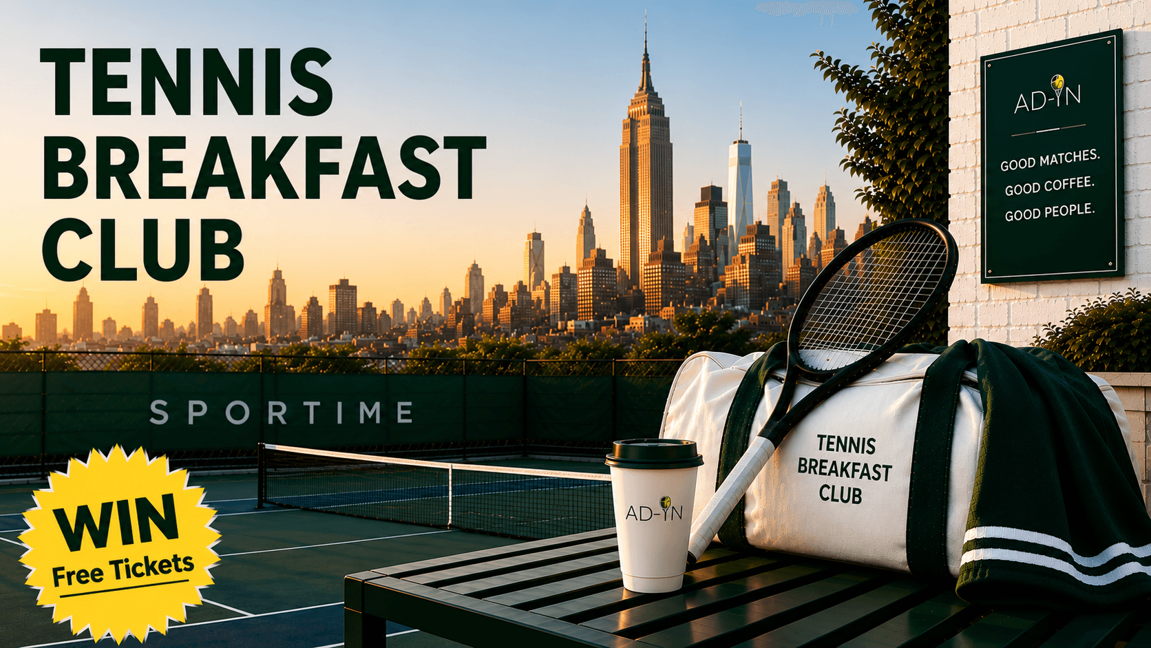 FREE TICKETS to the Tennis Breakfast Club Inaugural Day