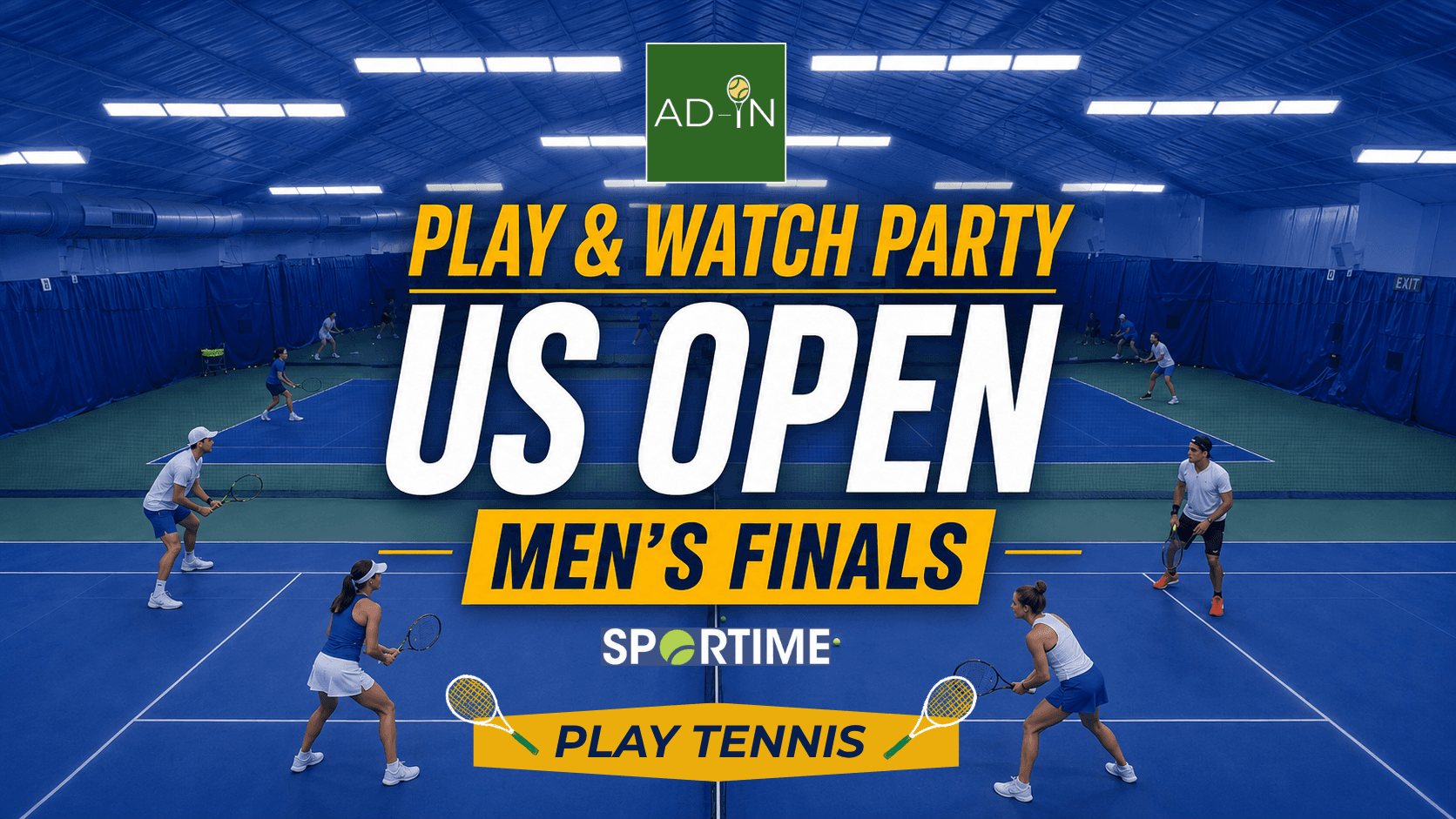 US Open Play & Watch Party - PLAY TENNIS